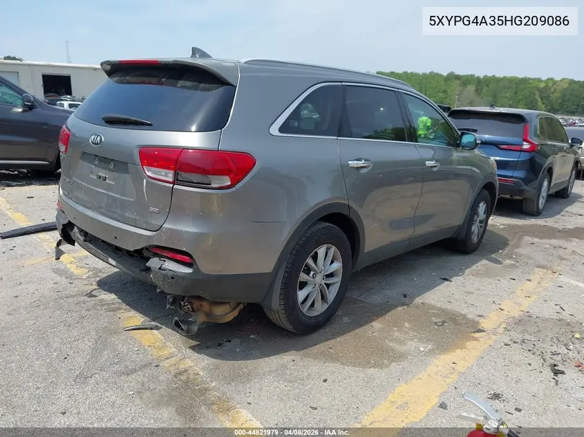 5XYPG4A35HG209086 2017 Kia Sorento 2.4L Lx