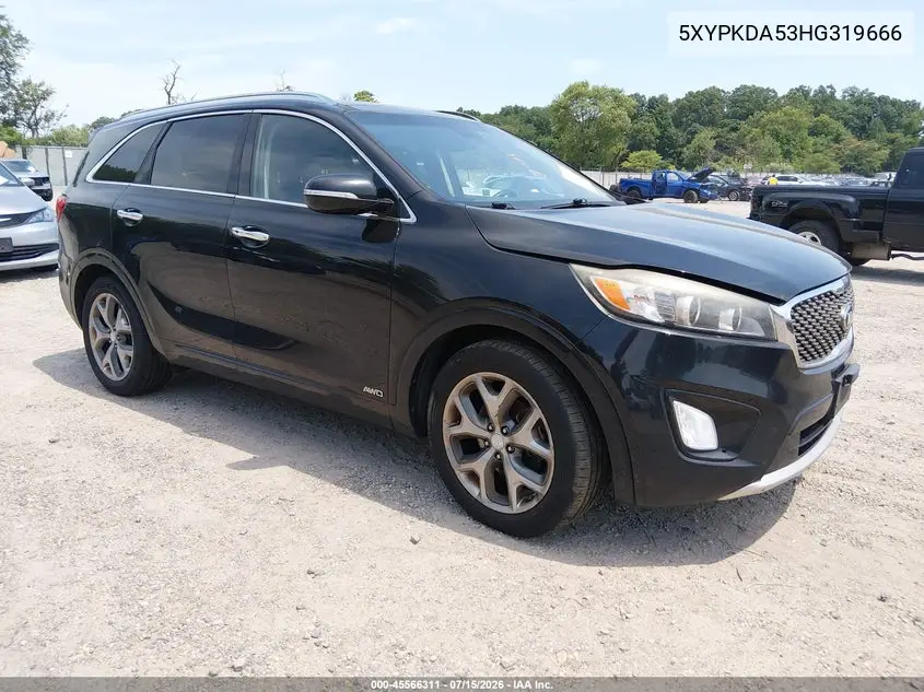 2017 Kia Sorento 3.3L Sx VIN: 5XYPKDA53HG319666 Lot: 45566311