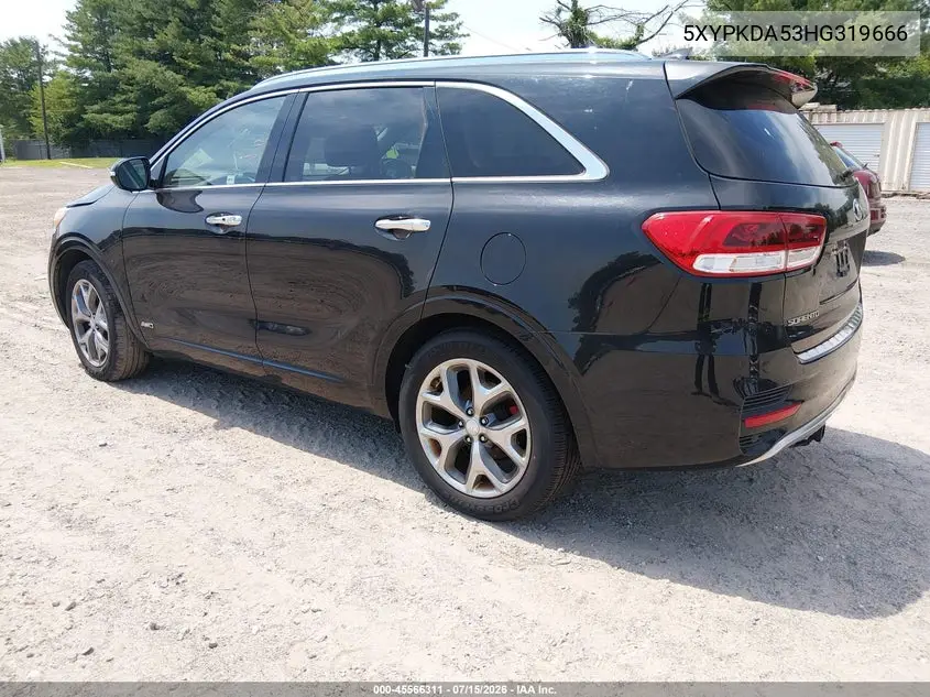 2017 Kia Sorento 3.3L Sx VIN: 5XYPKDA53HG319666 Lot: 45566311