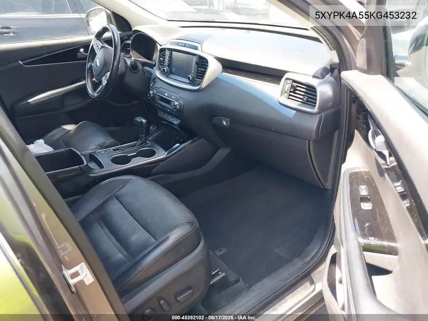 2019 Kia Sorento 3.3L Sx VIN: 5XYPK4A55KG453232 Lot: 45392102