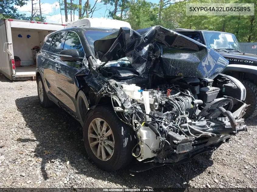 5XYPG4A32LG625895 2020 Kia Sorento 2.4L Lx