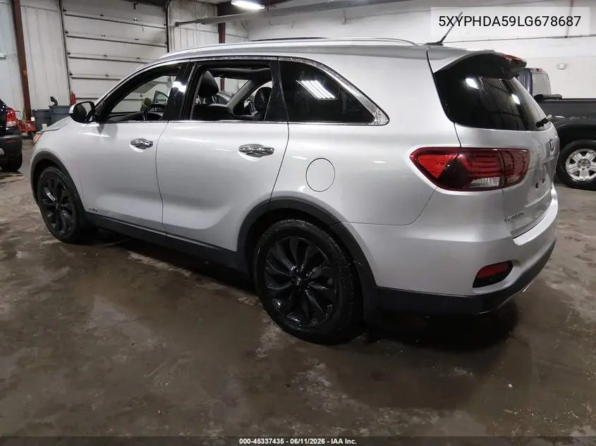 2020 Kia Sorento 3.3L Ex VIN: 5XYPHDA59LG678687 Lot: 45337435