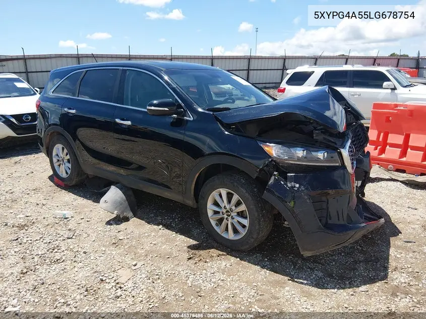 2020 Kia Sorento 3.3L Lx VIN: 5XYPG4A55LG678754 Lot: 45378496