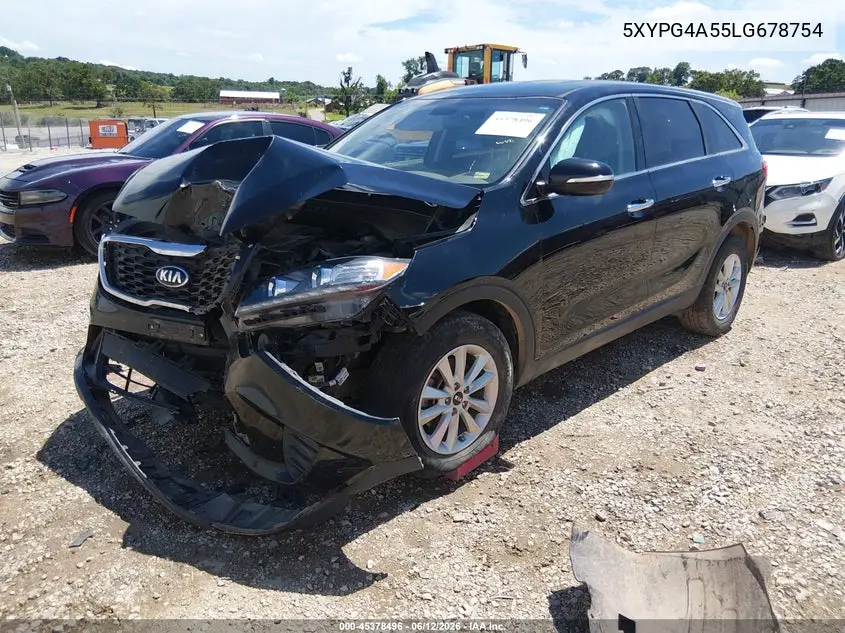 2020 Kia Sorento 3.3L Lx VIN: 5XYPG4A55LG678754 Lot: 45378496