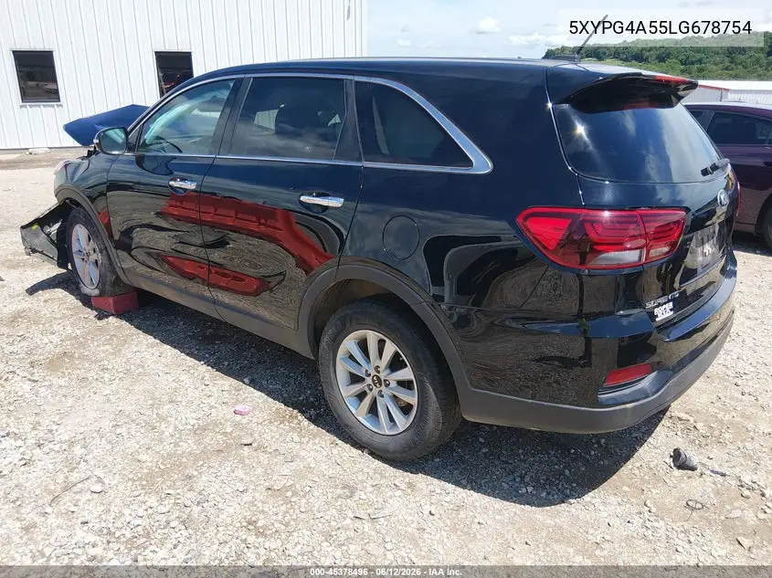 2020 Kia Sorento 3.3L Lx VIN: 5XYPG4A55LG678754 Lot: 45378496
