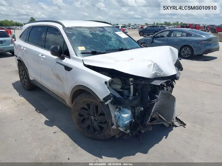 2021 Kia Sorento S VIN: 5XYRL4LC5MG010910 Lot: 45344058