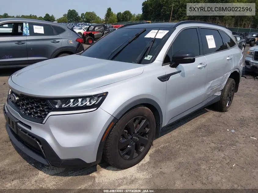 2021 Kia Sorento S VIN: 5XYRLDLC8MG022596 Lot: 45613303