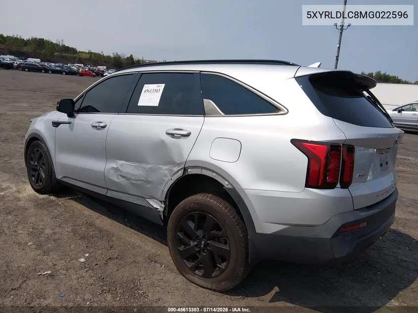 2021 Kia Sorento S VIN: 5XYRLDLC8MG022596 Lot: 45613303
