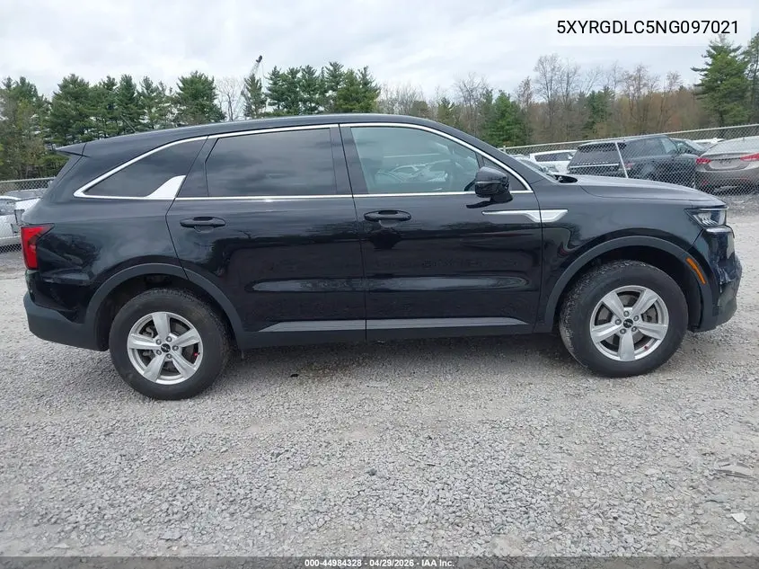 2022 Kia Sorento Lx VIN: 5XYRGDLC5NG097021 Lot: 44984328