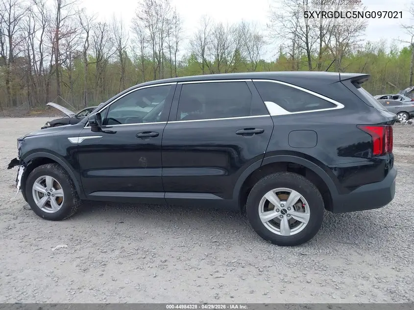 2022 Kia Sorento Lx VIN: 5XYRGDLC5NG097021 Lot: 44984328