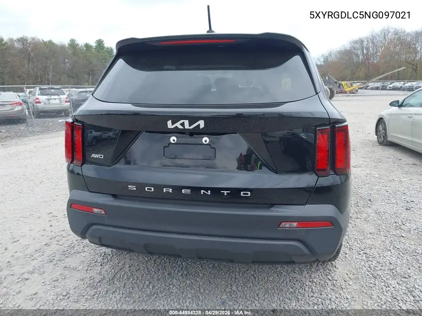 2022 Kia Sorento Lx VIN: 5XYRGDLC5NG097021 Lot: 44984328