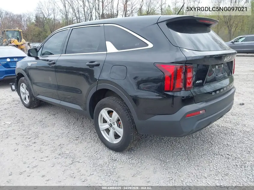 2022 Kia Sorento Lx VIN: 5XYRGDLC5NG097021 Lot: 44984328