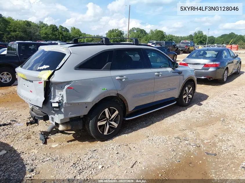 2022 Kia Sorento Ex VIN: 5XYRH4LF3NG128046 Lot: 45205253