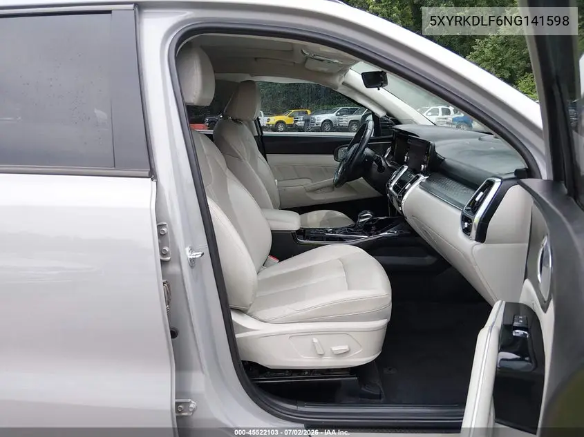 2022 Kia Sorento Sx VIN: 5XYRKDLF6NG141598 Lot: 45522103