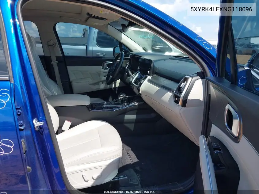 2022 Kia Sorento Sx VIN: 5XYRK4LFXNG118096 Lot: 45561285