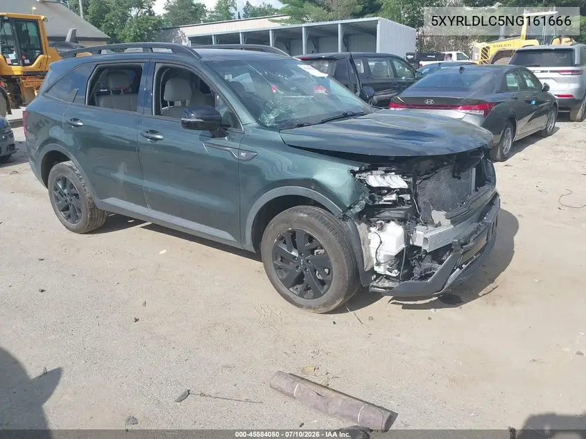2022 Kia Sorento X-Line S VIN: 5XYRLDLC5NG161666 Lot: 45584050