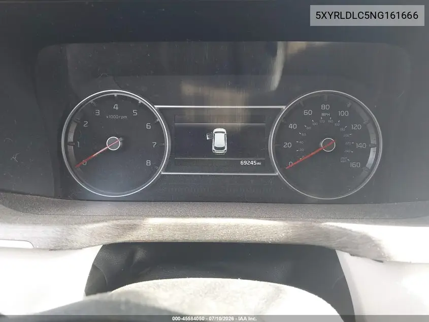 2022 Kia Sorento X-Line S VIN: 5XYRLDLC5NG161666 Lot: 45584050