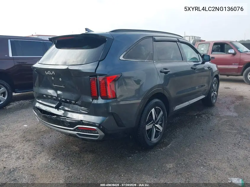 2022 Kia Sorento S VIN: 5XYRL4LC2NG136076 Lot: 45639428