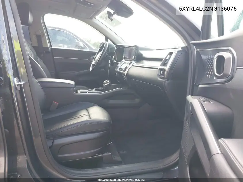 2022 Kia Sorento S VIN: 5XYRL4LC2NG136076 Lot: 45639428