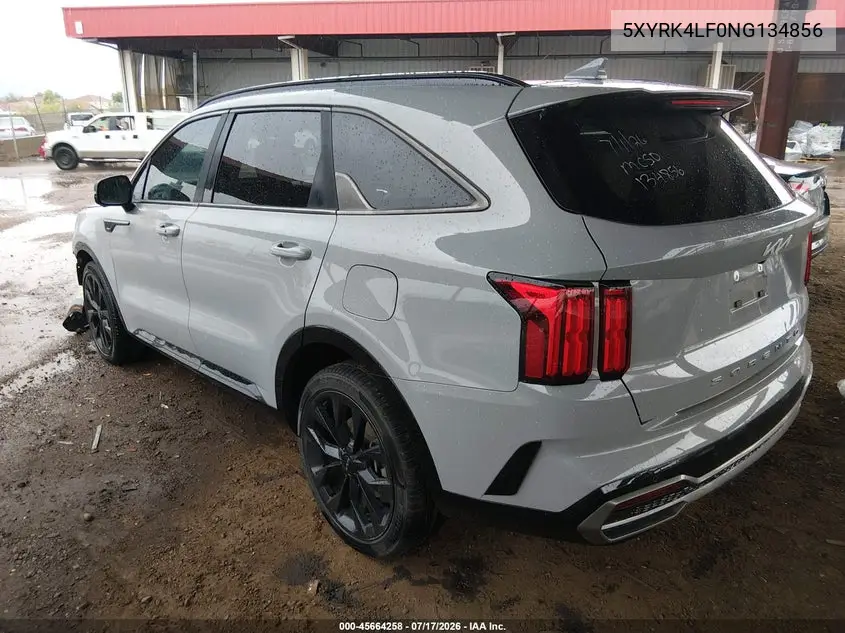 2022 Kia Sorento Sx Prestige VIN: 5XYRK4LF0NG134856 Lot: 45664258