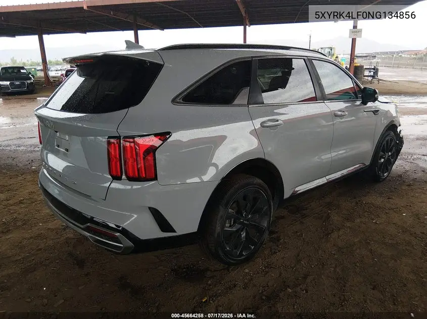2022 Kia Sorento Sx Prestige VIN: 5XYRK4LF0NG134856 Lot: 45664258