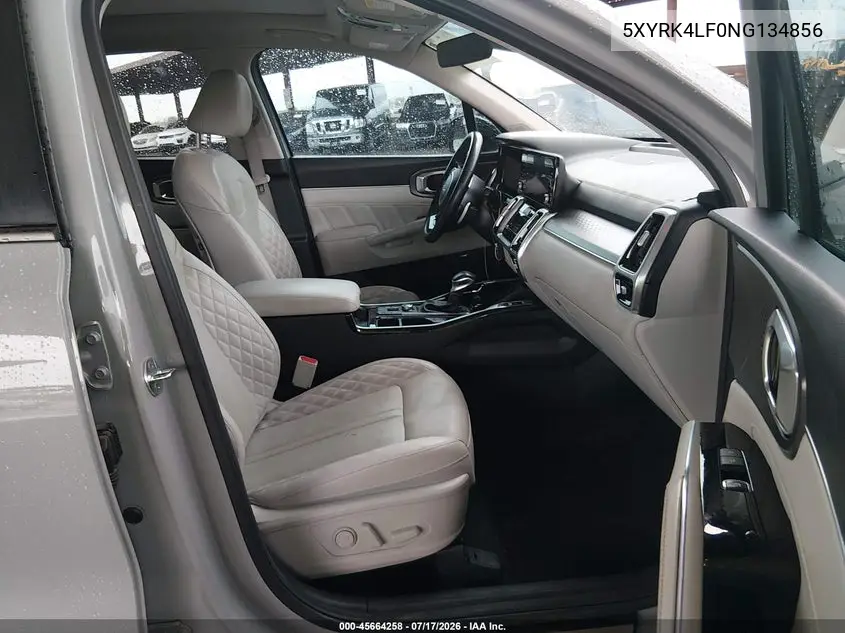 2022 Kia Sorento Sx Prestige VIN: 5XYRK4LF0NG134856 Lot: 45664258