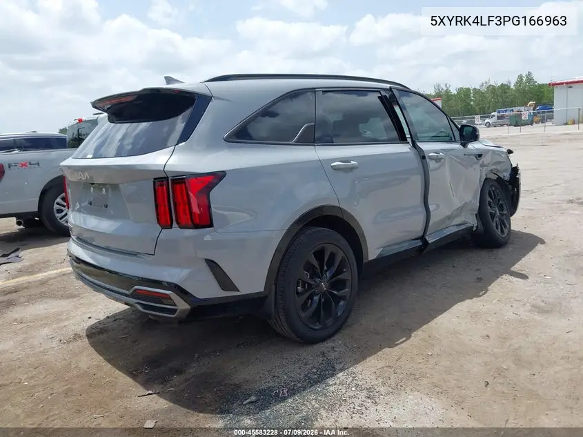 2023 Kia Sorento Sx VIN: 5XYRK4LF3PG166963 Lot: 45583228