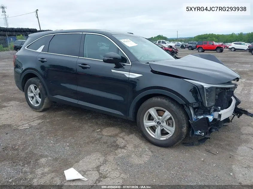 2024 Kia Sorento Lx VIN: 5XYRG4JC7RG293938 Lot: 45565430