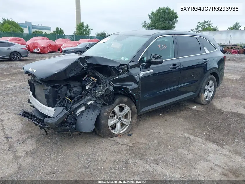 2024 Kia Sorento Lx VIN: 5XYRG4JC7RG293938 Lot: 45565430