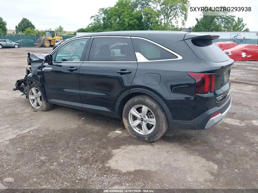 2024 Kia Sorento Lx VIN: 5XYRG4JC7RG293938 Lot: 45565430