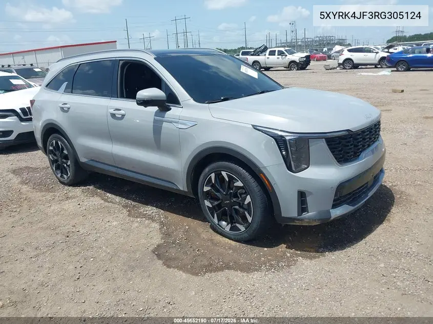 2024 Kia Sorento Sx VIN: 5XYRK4JF3RG305124 Lot: 45652190