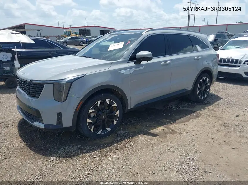 2024 Kia Sorento Sx VIN: 5XYRK4JF3RG305124 Lot: 45652190
