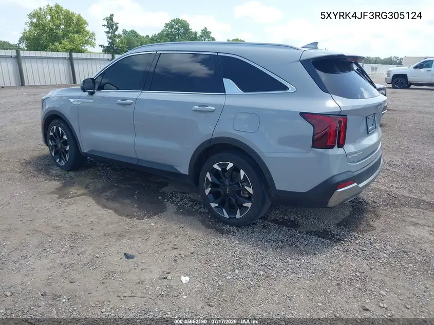 2024 Kia Sorento Sx VIN: 5XYRK4JF3RG305124 Lot: 45652190