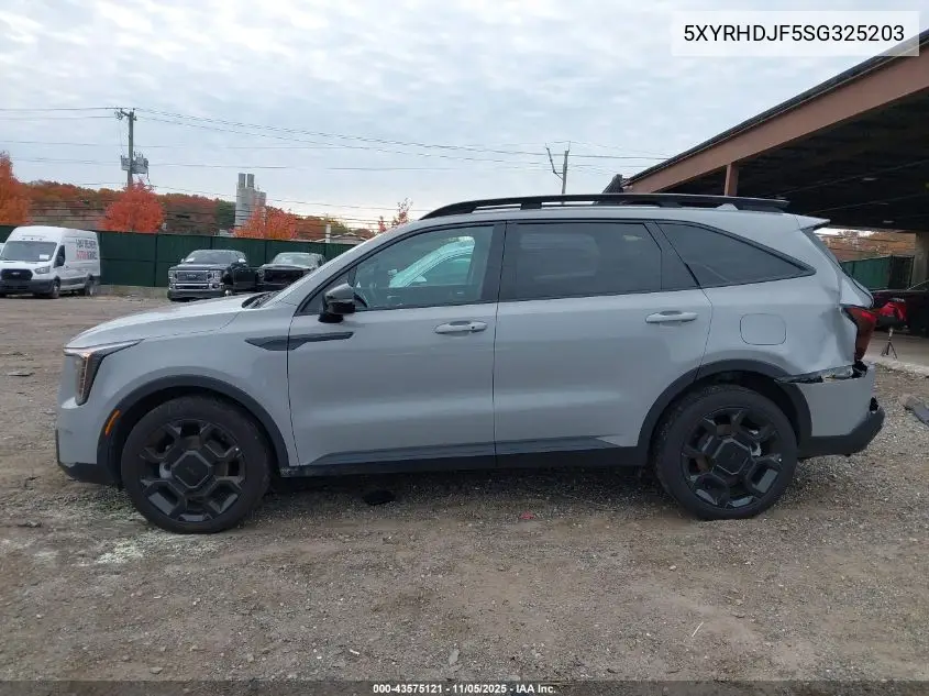 5XYRHDJF5SG325203 2025 Kia Sorento X-Line Ex