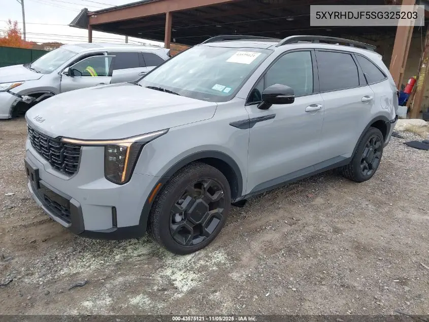 5XYRHDJF5SG325203 2025 Kia Sorento X-Line Ex