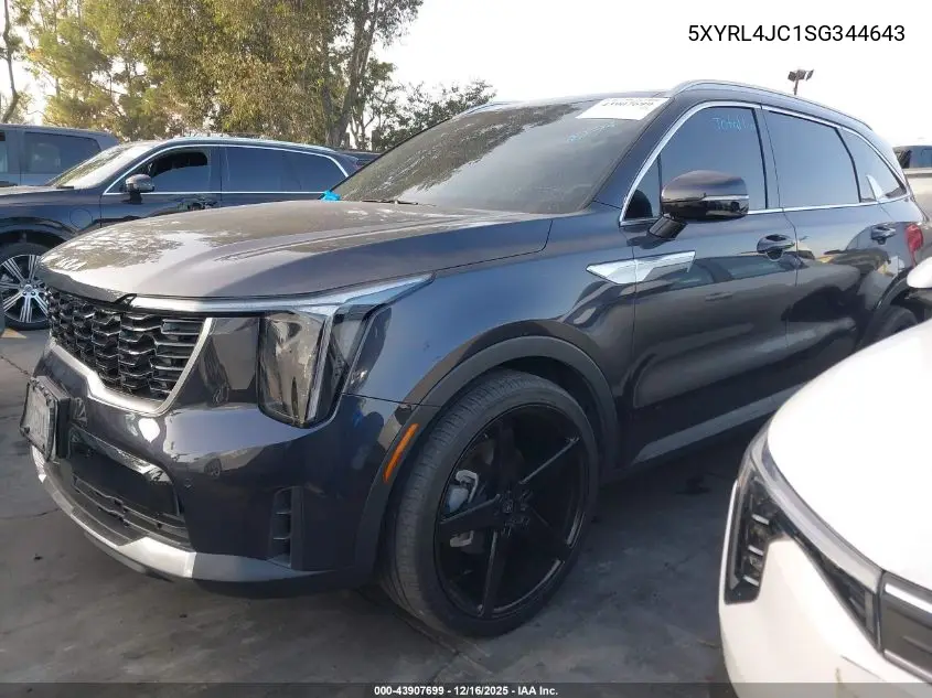 5XYRL4JC1SG344643 2025 Kia Sorento S