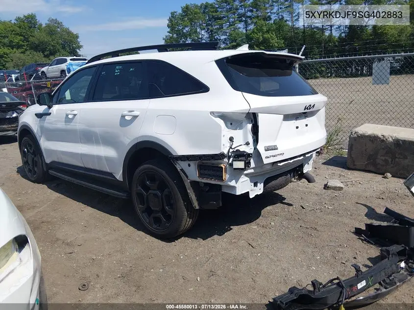 2025 Kia Sorento X-Line Sx Prestige VIN: 5XYRKDJF9SG402883 Lot: 45580013