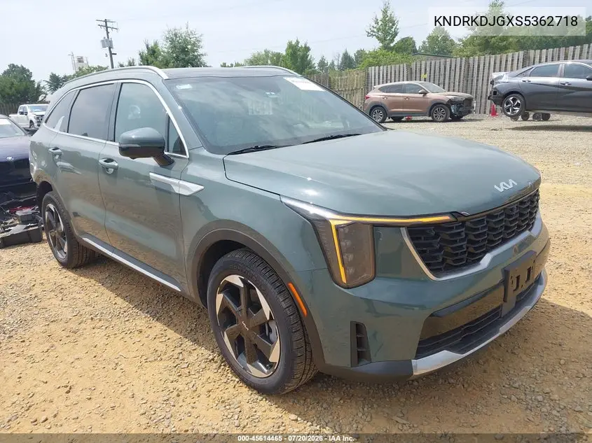 2025 Kia Sorento Hybrid Sx Prestige VIN: KNDRKDJGXS5362718 Lot: 45614465