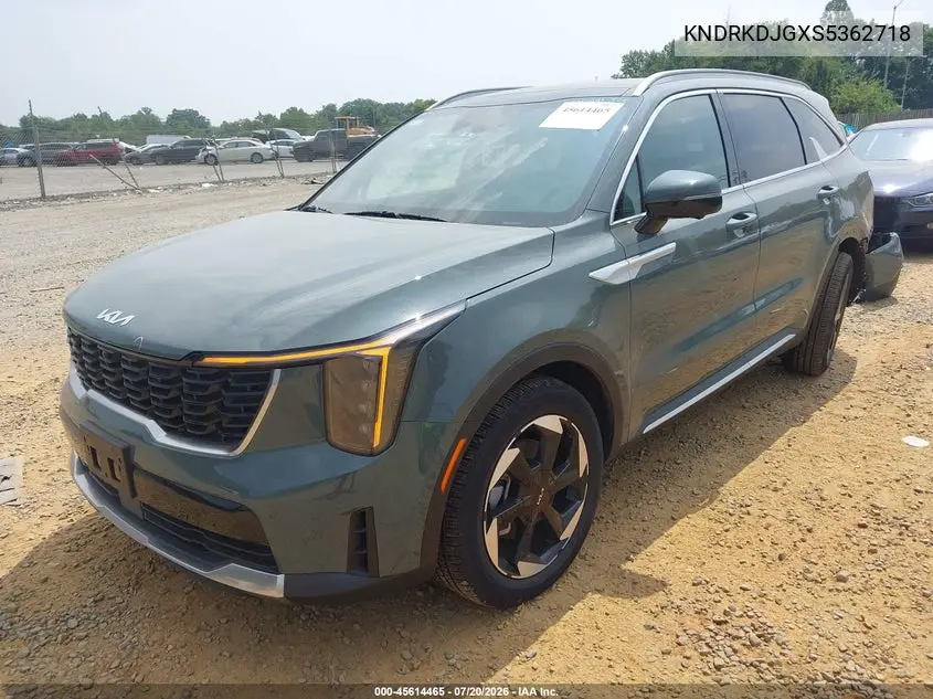 2025 Kia Sorento Hybrid Sx Prestige VIN: KNDRKDJGXS5362718 Lot: 45614465