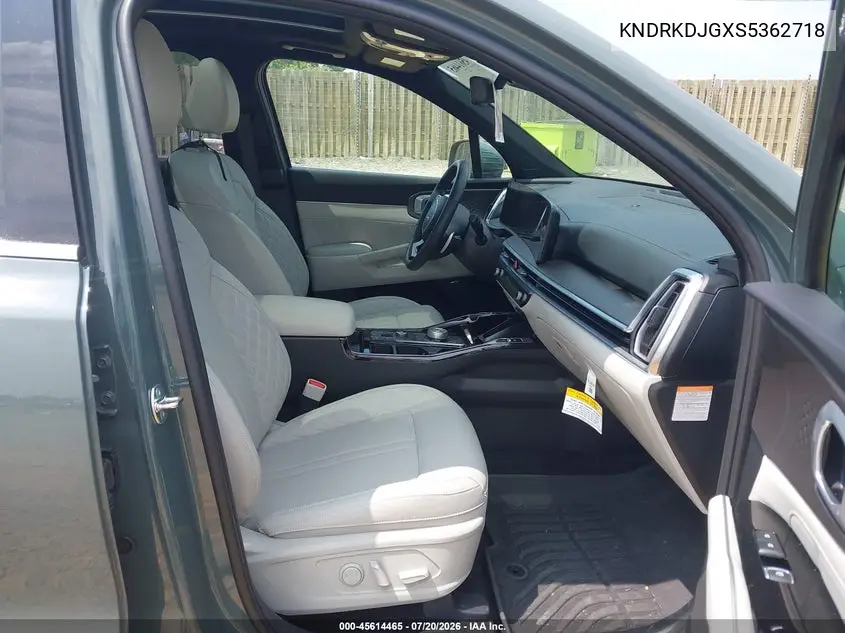 2025 Kia Sorento Hybrid Sx Prestige VIN: KNDRKDJGXS5362718 Lot: 45614465