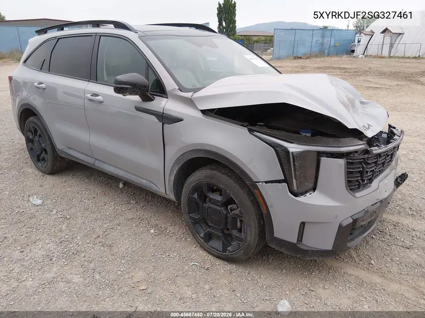 2025 Kia Sorento X-Line Sx VIN: 5XYRKDJF2SG327461 Lot: 45667480