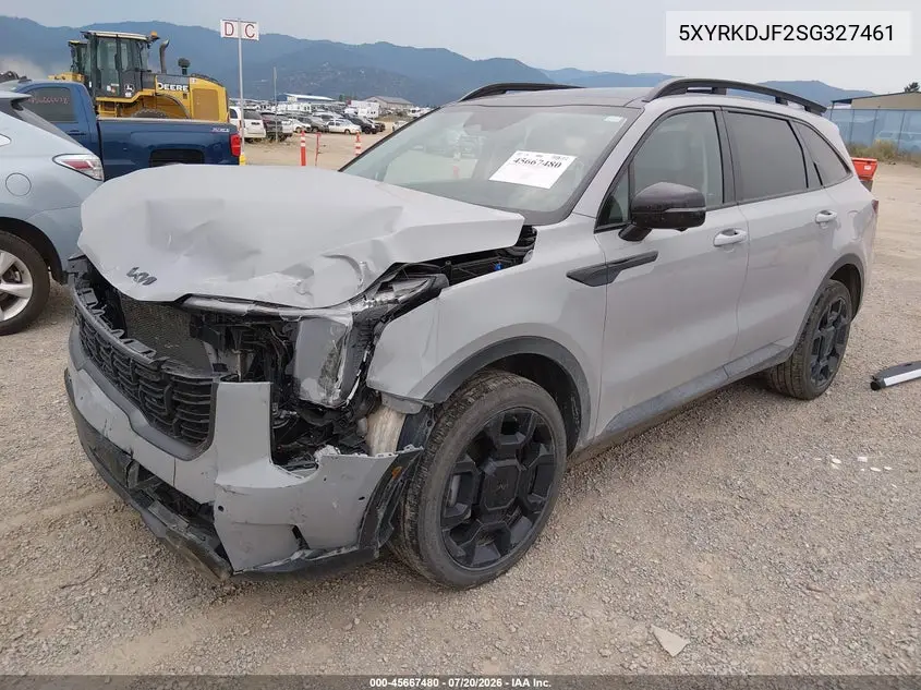 2025 Kia Sorento X-Line Sx VIN: 5XYRKDJF2SG327461 Lot: 45667480
