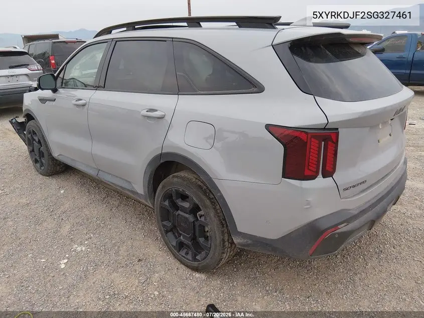 2025 Kia Sorento X-Line Sx VIN: 5XYRKDJF2SG327461 Lot: 45667480