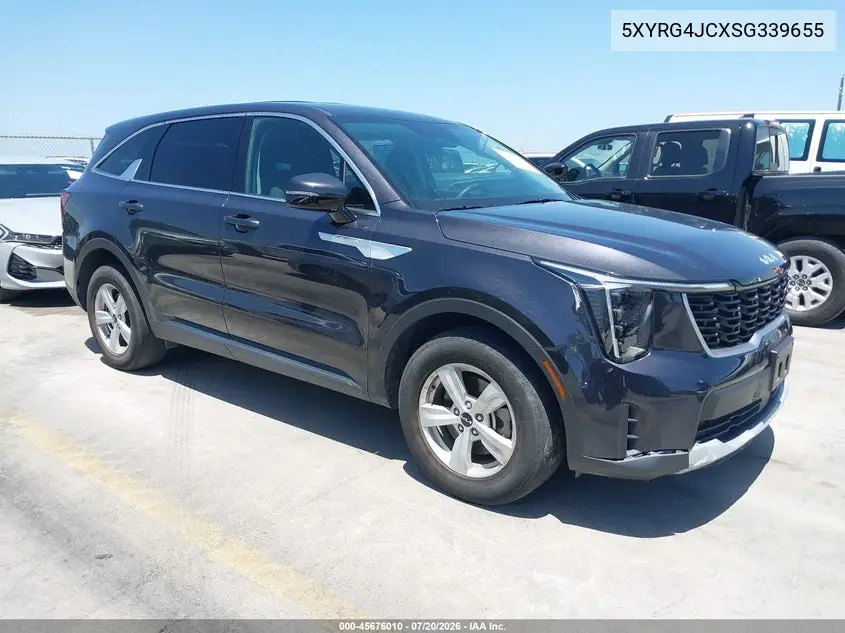 2025 Kia Sorento Lx VIN: 5XYRG4JCXSG339655 Lot: 45676010