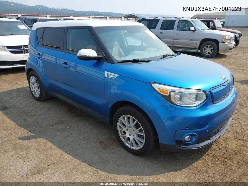 2015 Kia Soul Ev + VIN: KNDJX3AE7F7001223 Lot: 45694548