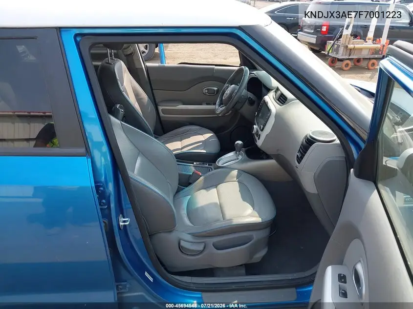 2015 Kia Soul Ev + VIN: KNDJX3AE7F7001223 Lot: 45694548