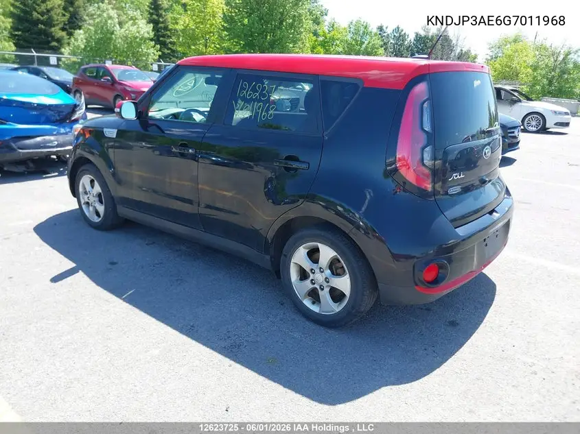 2016 Kia Soul Ev Luxury VIN: KNDJP3AE6G7011968 Lot: 12623725