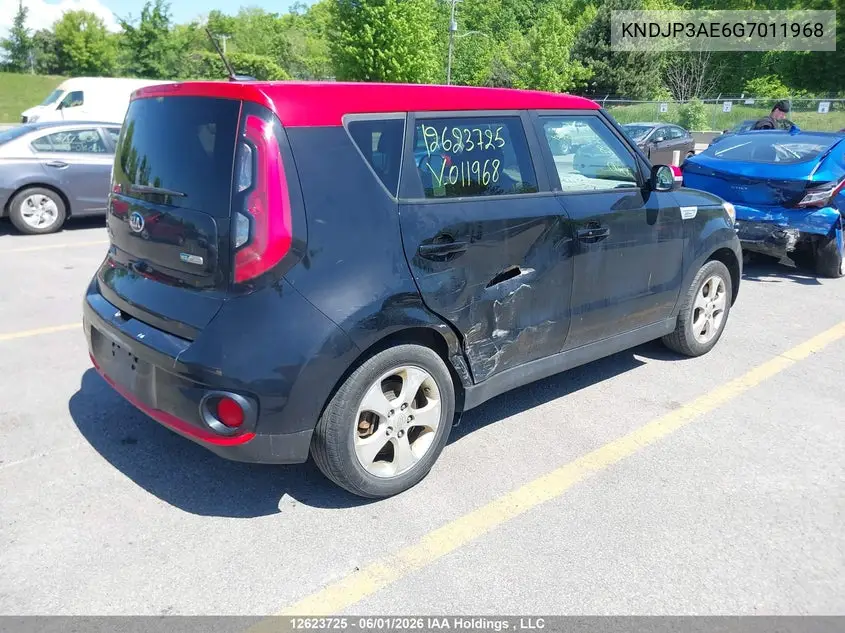 2016 Kia Soul Ev Luxury VIN: KNDJP3AE6G7011968 Lot: 12623725