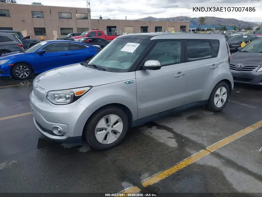 2016 Kia Soul Ev + VIN: KNDJX3AE1G7007486 Lot: 45237891