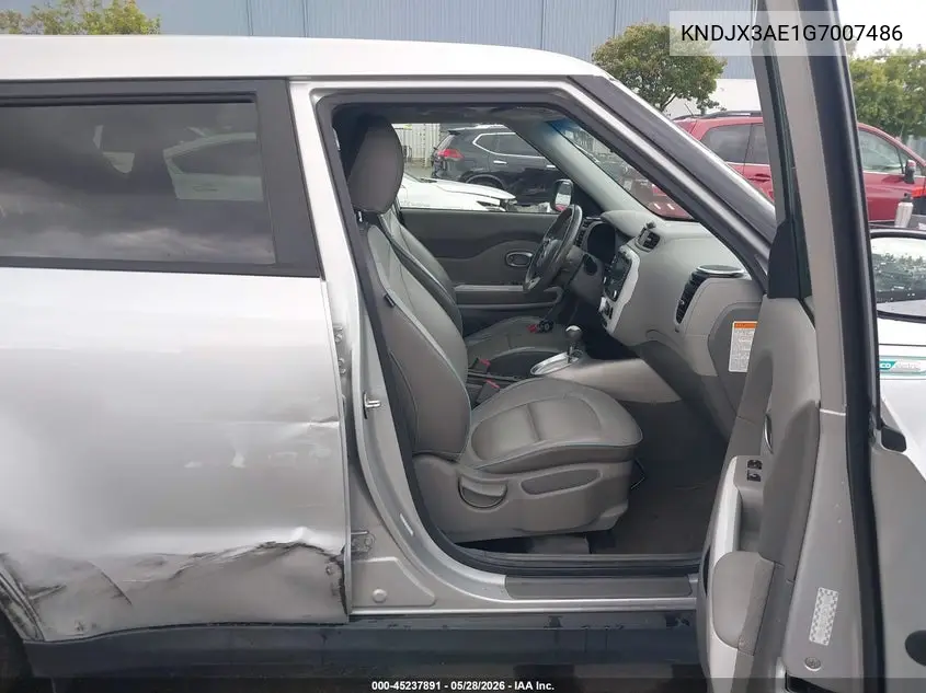2016 Kia Soul Ev + VIN: KNDJX3AE1G7007486 Lot: 45237891